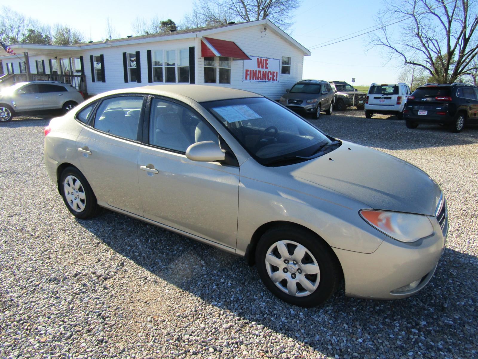 2008 Gold /Tan Hyundai Elantra GLS (KMHDU46DX8U) with an 2.0L L4 DOHC 16V engine, Automatic transmission, located at 15016 S Hwy 231, Midland City, AL, 36350, (334) 983-3001, 31.306210, -85.495277 - Photo #0